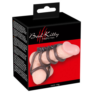 Bad Kitty Penisring und Hodenring - Rauchfarben