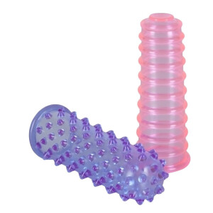 Fingerhüllen - Lustfinger »Love Fingers« - 2 Stück - Lila und Pink