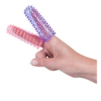 Fingerhüllen - Lustfinger »Love Fingers« - 2 Stück - Lila und Pink