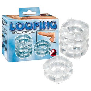 Penisringe Set »Looping« - 2 Stück - Transparent