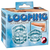 Penisringe Set »Looping« - 2 Stück - Transparent