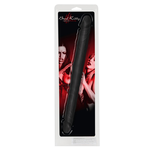 Bad Kitty Doppel-Dildo - 40 cm Länge - Schwarz