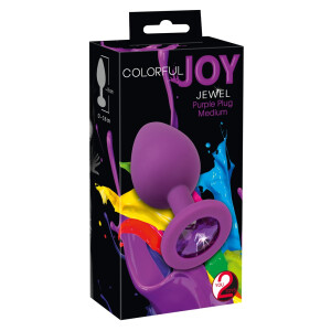 Analplug »Jewel Purple Plug - Medium« mit Schmuckstein - Lila