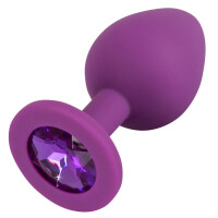 Analplug »Jewel Purple Plug - Medium« mit Schmuckstein - Lila