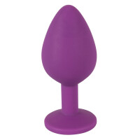 Analplug »Jewel Purple Plug - Medium« mit Schmuckstein - Lila