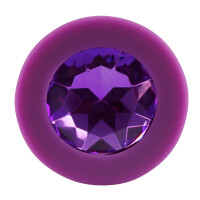 Analplug »Jewel Purple Plug - Medium« mit Schmuckstein - Lila