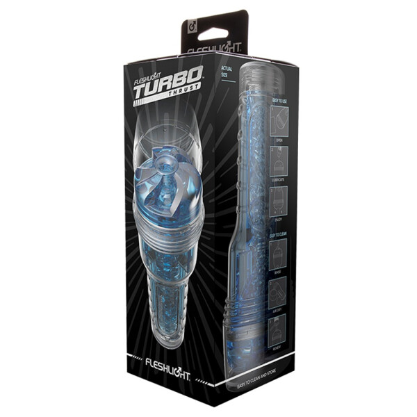 Fleshlight »Turbo Thrust« - Blowjob-Masturbator - Blau