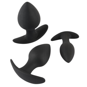 Anal-Trainer-Set - Analplug-Set - 3-teilig - Schwarz