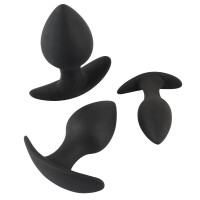 Anal-Trainer-Set - Analplug-Set - 3-teilig - Schwarz