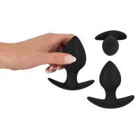 Anal-Trainer-Set - Analplug-Set - 3-teilig - Schwarz