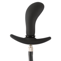 Aufblasbarer Analplug mit Pumpball - Schwarz