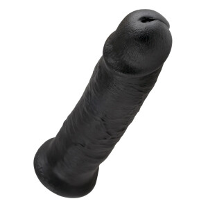 Naturdildo mit Saugfuß - 25 cm Einführlänge - Schwarz