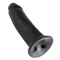 Naturdildo mit Saugfuß - 25 cm Einführlänge - Schwarz