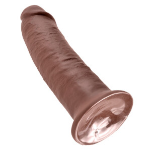 Naturdildo mit Saugfuß - 25 cm Einführlänge - Braun