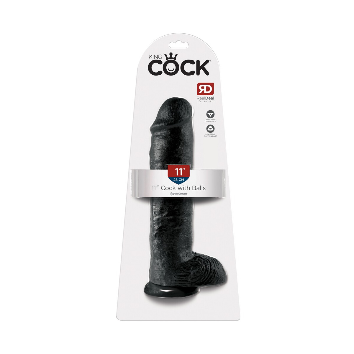 Naturdildo mit Saugfuß & Eichel - 22 cm Einfü