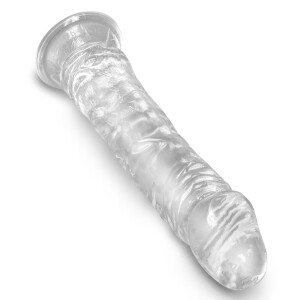 Naturdildo mit Saugfuß - Länge 20 cm - Transparent