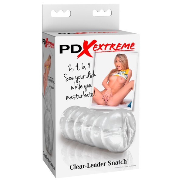 Masturbator »Clear-Leader Snatch« mit Vagina-Öffnung - Transparent