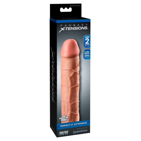 Penishülle - 5,1 cm Verlängerung & 33% Verdickung - Hautfarben