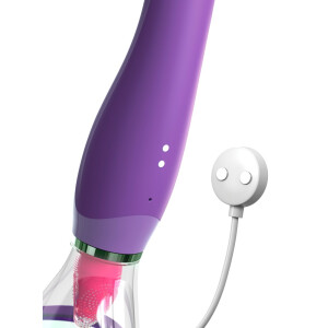 Vibrator & Klitorisreizer & Saugschale in Einem - Lila