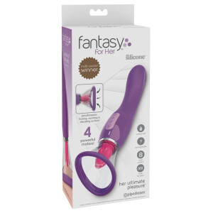 Vibrator & Klitorisreizer & Saugschale in Einem - Lila