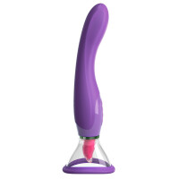 Vibrator & Klitorisreizer & Saugschale in Einem - Lila