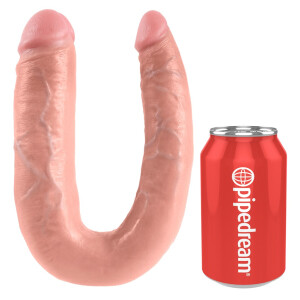 Doppeldildo im Naturlook - Flexibel - 43 cm lang