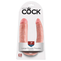 Doppeldildo im Naturlook - Flexibel - 43 cm lang