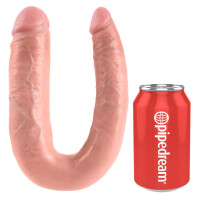 Doppeldildo im Naturlook - Flexibel - 43 cm lang