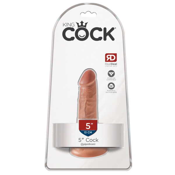 Naturdildo mit Saugfuß & Eichel - 14 cm lang - Hautfarben