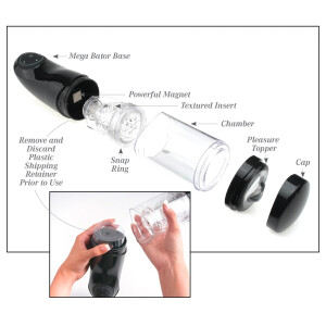 Masturbator mit Rotation »Mega-Bator Mouth« - Oral