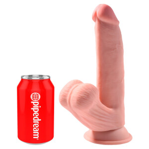 Naturdildo mit schwingenden Hoden - 20,3 cm lang