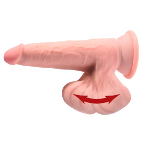 Naturdildo mit schwingenden Hoden - 20,3 cm lang