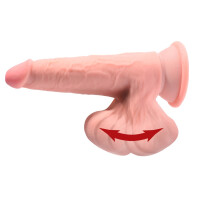 Naturdildo mit schwingenden Hoden - 20,3 cm lang