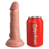 Penis-Vibrator mit Saugfuß - 17,8 cm lang - Haut hell
