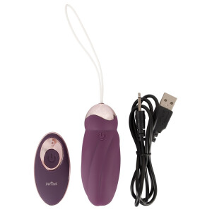 Vibro-Ei »Javida« mit Innenkugeln & Fernbedienung - Lila