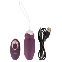 Vibro-Ei »Javida« mit Innenkugeln & Fernbedienung - Lila