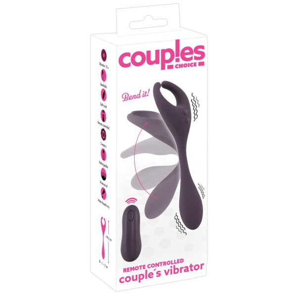 Doppel-Vibrator für Paare - Sehr biegsam - Lila