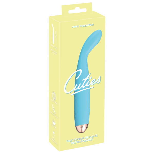Vibrator »Cuties« mit Rillen & flexibler Spitze - Hellblau