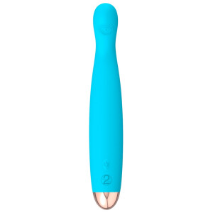 Vibrator »Cuties« mit Rillen & flexibler Spitze - Hellblau