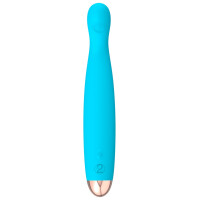 Vibrator »Cuties« mit Rillen & flexibler Spitze - Hellblau