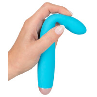 Vibrator »Cuties« mit Rillen & flexibler Spitze - Hellblau