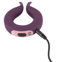 Paarvibrator in Ringform mit 10 Vibrationsmodi - Lila