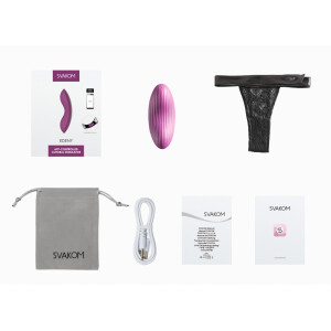 Auflegevibrator »Svakom - Edeny« mit Reizrillen - Lila