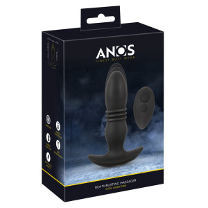Vibro-Analplug mit Stoßfunktion->Mit Fernbedienung - Reichweite 5 m