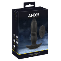 Vibro-Analplug mit Stoßfunktion->Mit Fernbedienung - Reichweite 5 m
