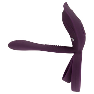 Penis-/Hodenring mit Vibrator und Klitreizer