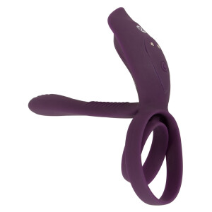 Penis-/Hodenring mit Vibrator und Klitreizer