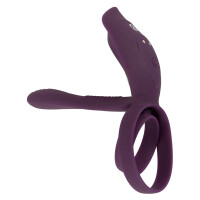 Penis-/Hodenring mit Vibrator und Klitreizer