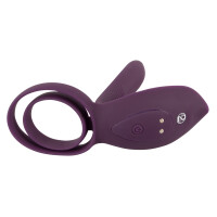 Penis-/Hodenring mit Vibrator und Klitreizer