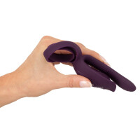 Penis-/Hodenring mit Vibrator und Klitreizer